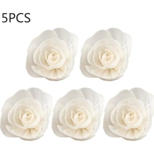 5pcs Artificial Flower Rattan Fragrance Diffuser Non-fire Replacement Sticks Home Living Room Aromatic Incense
