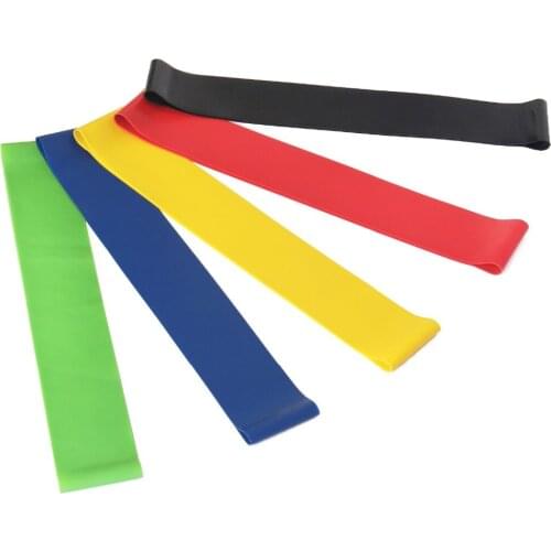 5 pieces/Set 5 Levels 5-48lb Latex Resistance Bands Fitness Rubber Loops Band Gym Strength Training Equipment