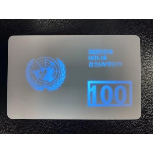 Zebra blue uv invisiable ribbon 1000prints for Zebra Javelin P310 P330i P430i J310 J330i J420i card printers