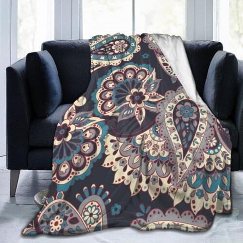 Abstract Geometric Mosaic Vintage Ethnic Seamless Super Soft Fleece Throw Blanket For Couch Bed Dropship Blankets Dropship Throw