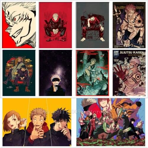 5D DIY Full Drill Diamond Painting Jujutsu Kaisen Anime Japanese Diamond Mosaic Cartoon Embroidery Cross Stitch Home Decor Gift
