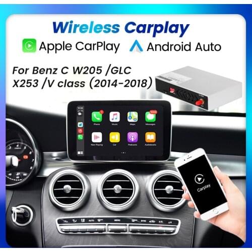 Wireless CarPlay for Mercedes Benz C-Class W205 GLC V Class 2014-2018 With Android Auto Mirror Link AirPlay Car Play Functions
