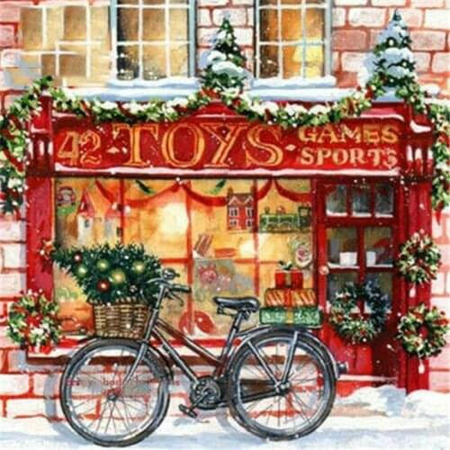 Diamond painting Christmas landscape 5d diamond mosaic full square / round diamond art