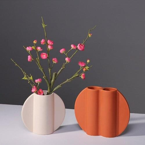 Flower Vase Decoration Home Vases Ceramic Vase Flower Pot Decoration Nordic Style Flower Vases Living Room Decoration