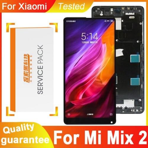 100% Tested 5.99'' Display Replacement For Xiaomi Mi Mix 2 LCD Touch Screen Digitizer Assembly For Xiaomi Mi Mix2 LCD Display