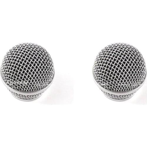 2PCS New Replacement Ball Head Mesh Microphone Grille for Shure PG58 PG 58 Accessories