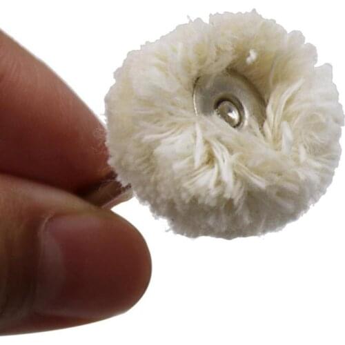 10pcs 3mm Shank Wooles Polishing Wheels Grinding Brush Buffing Pad Rotary Tool Polishing Wheel Works With Grinders Hanging