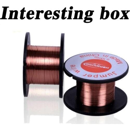 Crab Kingdom Copper Coil Enameled Wire Fine Copper Wire Welded Wire Flying Wire Jumper Copper Wire 2pcs