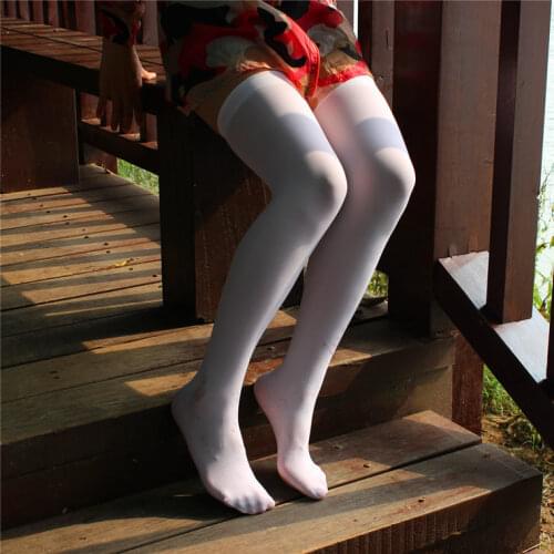 Nylon High Knee Socks Womens Thigh High Stockings Over Knee Stockings for Girls Ladies Long Sexy Stocking