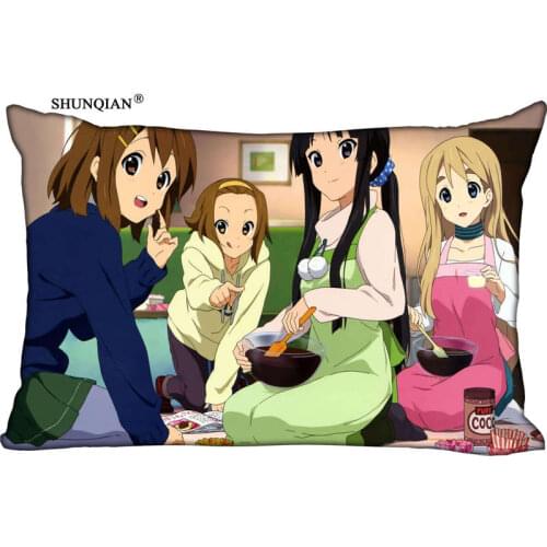 New Light young girls animation Pillow Case Custom Wedding Pillowcase Cover Cases Gift Zippered Rectangle Pillow Case