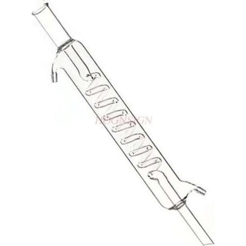 Experiment equipment Serpentine condenser 33cm condenser Serpentine condenser Chemical laboratory glass instrument