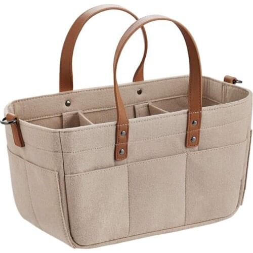 Baby Diaper Caddy Organizer Baby Shower Basket Portable Nursery Storage Bin Car Storage Basket for Toys Nursery Room