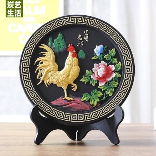 China foreign business gift 2020 HOME OFFICE Shop company efficacious Talisman Auspicious LUCKY Rooster FENG SHUI Sculpture ART
