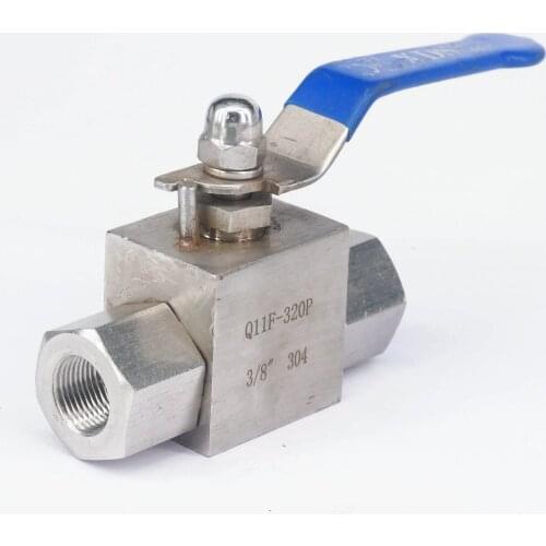 3/8" BSP Female 304 Stainless Steel Shut Off Ball Valve water gas oil High Pressure 4576 PSI