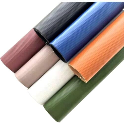 Embossed Solid Color PU Soft Synthetic Leather Fabric Sheet for Making Shoe/Bag/Decoration/Craft/Hair Bow