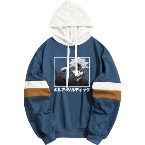 Japan Anime Hunter X Hunter Killua Hoodies Sweatshirts Men Women Harajuku Fashion Loose Sweatshirt Thin Pullover Tops