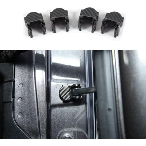4pcs Car Door Stopper Decoration Cover Stickers Trim for Jeep Wrangler JL 2018+ 2-Door/ 4-Door