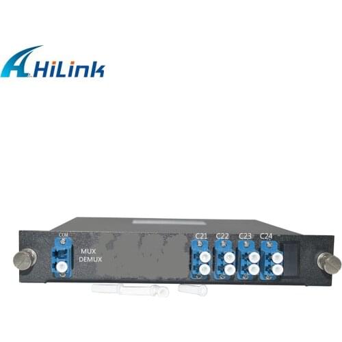 Free Shipping! LGX Box Dual Fiber LC/UPC Connector 4 Channels C21-C24 DWDM Mux Demux