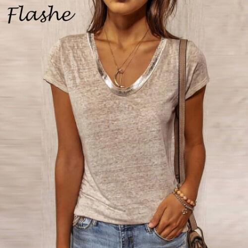 BISHAN Women's Short T-shirts