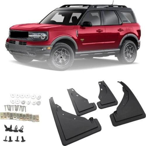 Flaps for Bronco Car Mudguards Mud Flaps for Ford Bronco 2021 Splash Guards Fender Mudflaps Front Rear Car Styling