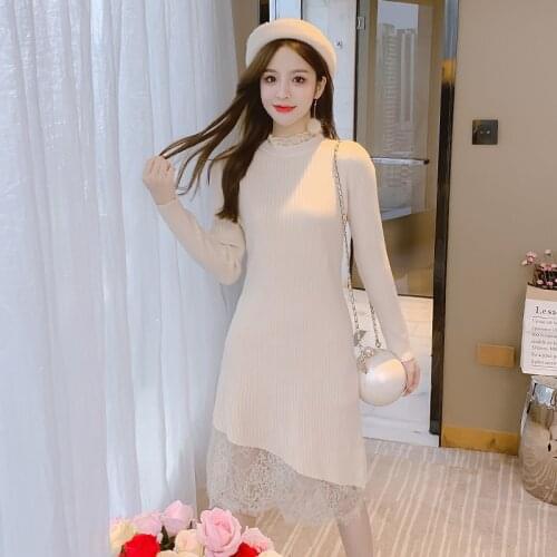 COIGARSAM Fashionable Knitted Dresses