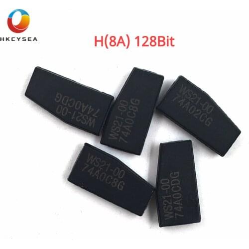HKCYSEA 10Pcs/Lot Car Key Chip Key Blank Transponder H (8A) Chip 128 Bit for Toyota Rav4 Highlander Corolla Sienna Sequoia Camry