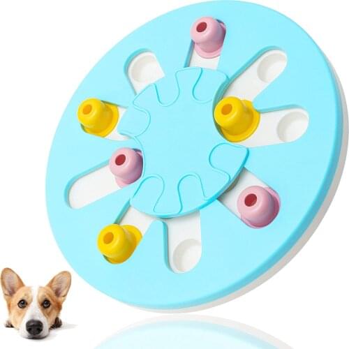 Dog Puzzle Toys Creative Dog Smart Beginner & Slow Feeder - IQ Interactive Training Toy Box, Advanced Treat Dispenser for Puppy