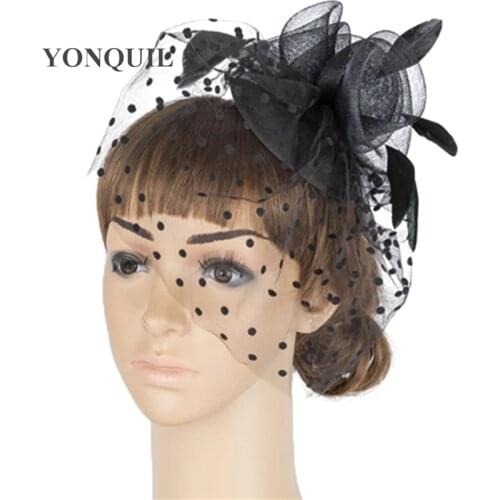 Crinoline Fascinator Headwear 3Roses with Bridal Veil Adorned Party and Wedding Hair Accessories Multiple Color Available MYQ051