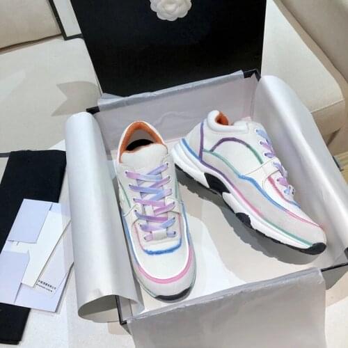 Colorful Rainbow Women Sneakers Fashion Lace Up Low Top Women Causal Shoes Breathable Outdoor Vulcanized Shoes Trainers Sneakers