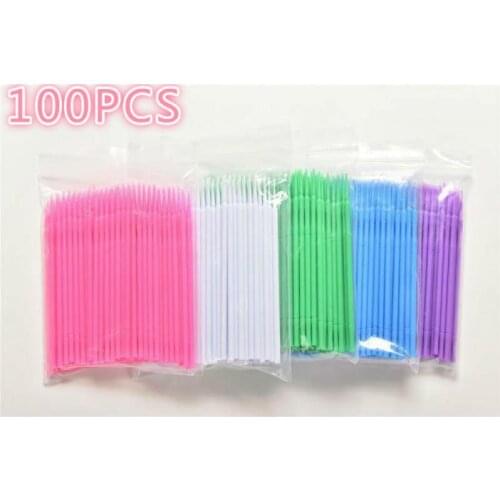 Micro Brushes Make Up Eyelash Extension Cotton Swab Disposable Eye Lash Glue Cleaning Brushes Free Applicator Sticks MakeupTools