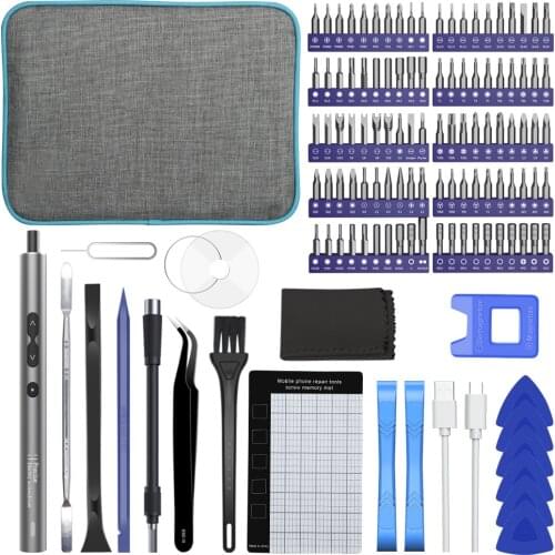 120 in 1 Electric Screwdriver Precision Screwdriver Set Strong Magnetic Screwdrivers for Precision Electric Repair Tool Set