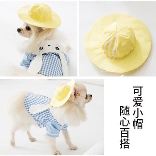 The new pet hat cute windy head set spring/summer Bomitedi dog tiara makes fun of the cat hat dog costume cat accessories pet
