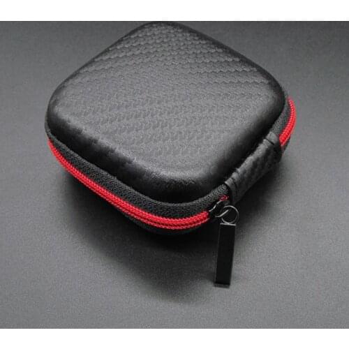 Portable Headphone Bag Mini Zipper Square Hard Storage Box Headset Case For SD TF Cards Aseismic Moisture proof Earphone Bag
