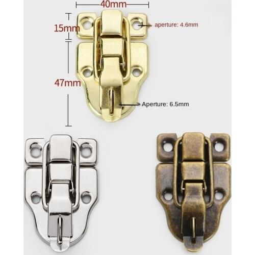 Practical Wooden box Catch Clasp hasp latch lock jewelry box hinges hasp Furniture Hardware Accessories