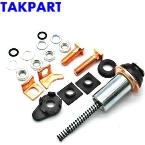 TAKPART For Land Rover Discovery Defender TD5 2.5 Diesel Starter Motor Repair Fix Kit 228000-7220 NAD101240