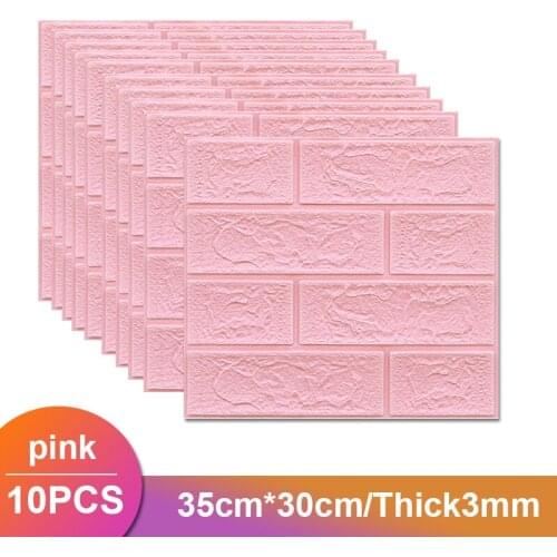 Self-adhesive 3d Brick Sticker Diy Waterproof Foam Wallpaper for Kids Room Kitchen Roof Ceiling Background Wall Decals