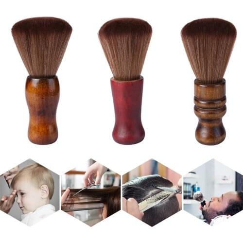 Neck Brush Fiber Hairdressing Barber Cleaning Hairbrush Salon Hair Sweep Brush for Hair Decorative Caring Accessories