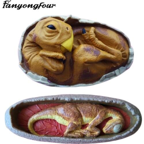 Small Dinosaur Silicone Mold Cake Mold Chocolate Gypsum Candle Soap Candy Mold Kitchen Baking Free Shipping