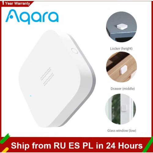 Xiaomi Aqara Smart Vibration Sensor Zigbee Motion Shock Sensor Detection Alarm Monitor Built-in Gyro For Home Safety Mi Home App
