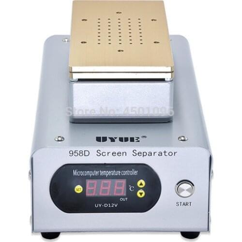 UYUE 958D 7 inch lcd heating separator amchine with two built in pump for iphone X damaged lcd screen repair cracked lcd remove