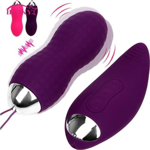 IKOKY 2Pcs/Set Kegel Ball Sex Products Remote Vibrator Clitoral Stimulation Vaginal Trainers Sex Toys for Women
