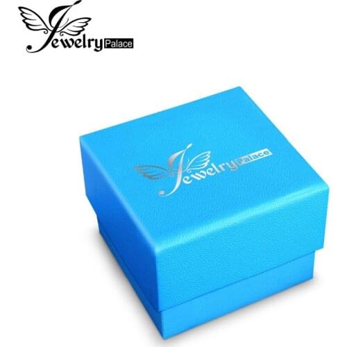JewelryPalace High Quality Gift Boxes Package Box Two Models Blue Package Paper Box For Gift Necklace Pendant Jewelry Small