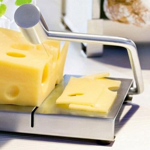 1pcs Wire Cutting Cheese Slicer Cutter Kitchen Stainless steel Board Butter cutter cheese slice cheese cutting knife