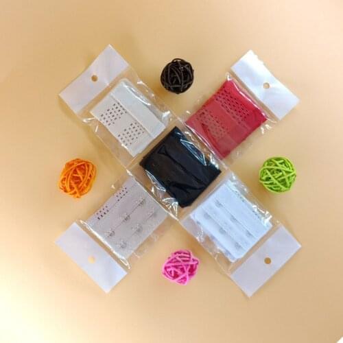 1 PC Solid Hollow Underwear Extension Button Two-row Three-button Bra Extension Button Elastic Underwear Button