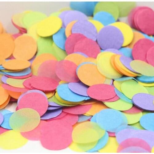10,000pcs 100g 25mm Round Paper For Wedding Bridal Party Throwing Confetti Baby Shower Table Decoration Scatter Sprinkles