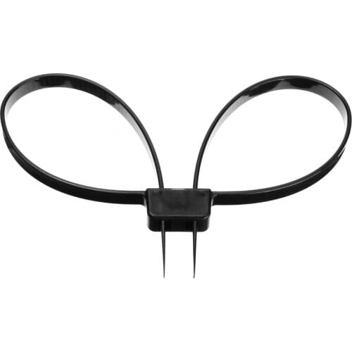 10pcs/Lot 12mmx700mm Plastic Double Flex Cuff Disposable Restraint Zip Tie Self Locking Nylon Cable Ties