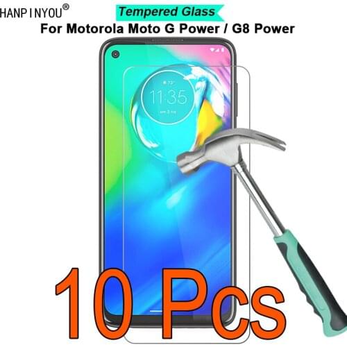 10 Pcs/Lot For Motorola Moto G G8 Power / Fast / 5G Plus Lite 9H Hardness 2.5D Toughened Tempered Glass Film Screen Protector