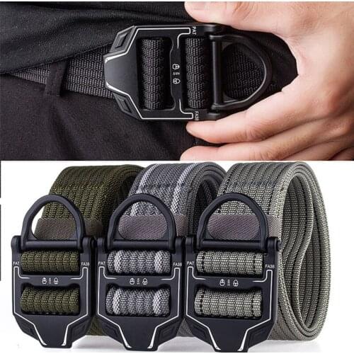 2021 Belt Combat Knock Off Emergency Survival Waist Straps Heavy Duty Belttactical Belt Outdoor Equipment Nylon Deputy Military