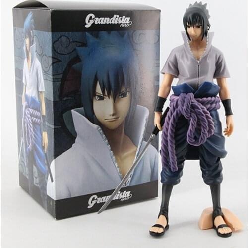 28cm Anime Figurine Shippuuden Uchiha Sasuke Assistants Decoration Model Collectible Model Toy Movie&TV Model Action Figure PVC