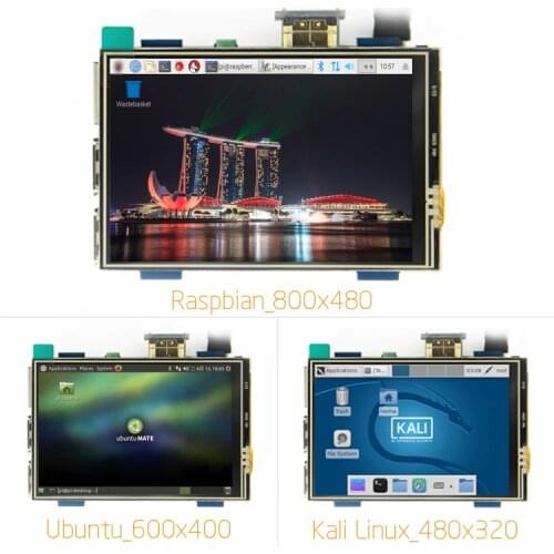 3.5 inch LCD HDMI USB Touch Screen Real HD 1920x1080 LCD Display Py for Raspberri 3 Model B / Orange Pi (Play Game Video)MPI3508